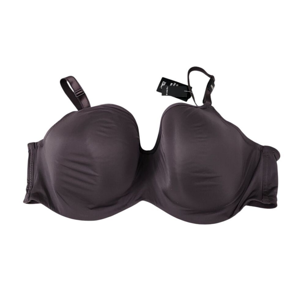 Torrid Curve Balconette Bra 44DDD Purple Lightly Lined Full Coverage NWT